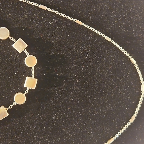 ROMOLO Silvertone Double Strand 24" To 30" Necklace - Picture 2 of 10